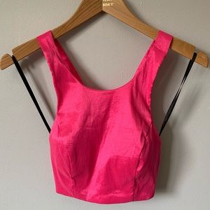 Pink crop top